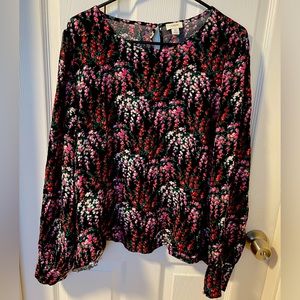 EUC 3X J. Crew Floral Blouse